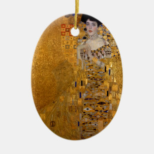 Portrait of Adele Bloch Bauer Ceramic Tree Decoration