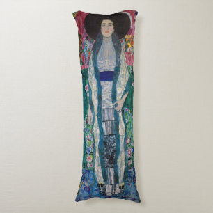 Portrait of Adele Bloch Bauer, Gustav Klimt Body Cushion