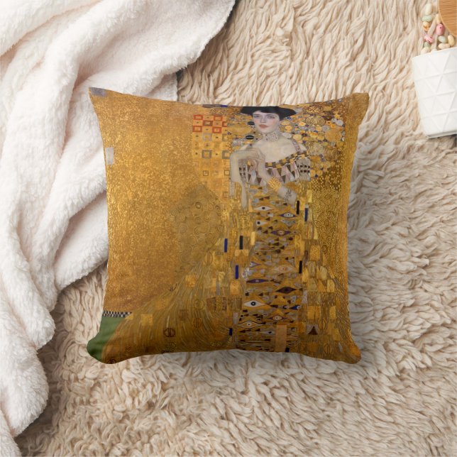 Portrait of Adele Bloch-Bauer Gustav Klimt Cushion (Blanket)