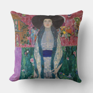 Portrait of Adele Bloch Bauer, Gustav Klimt Cushion
