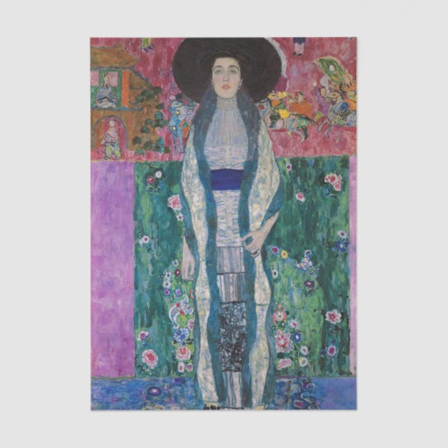 Portrait of Adele Bloch Bauer, Gustav Klimt Tissue Paper (Front)
