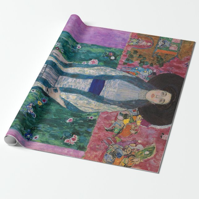 Portrait of Adele Bloch Bauer, Gustav Klimt Wrapping Paper (Unrolled)