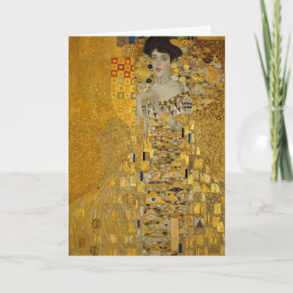 Portrait of Adele Bloch-Bauer I by Gustav Klimt Card