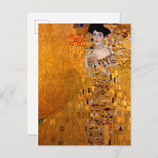 Portrait of Adele Bloch-Bauer I by Klimt Invitation Postcard (Front/Back)