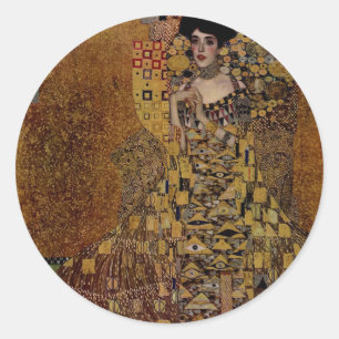 Portrait of Adele Bloch-Bauer I Classic Round Sticker