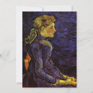 Portrait of Adeline Ravoux by Vincent van Gogh Invitation