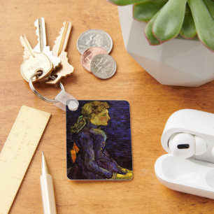 Portrait of Adeline Ravoux by Vincent van Gogh Key Ring