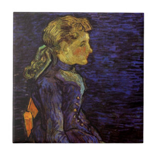 Portrait of Adeline Ravoux by Vincent van Gogh Tile