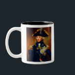 Portrait of Admiral Horatio Nelson Two-Tone Coffee Mug<br><div class="desc">Royal Navy Rear Admiral Sir Horatio Nelson painted by Lemuel Francis Abbott in 1799.</div>