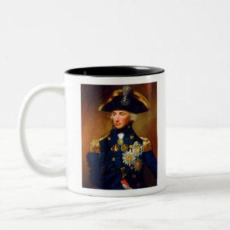 Portrait of Admiral Horatio Nelson Two-Tone Coffee Mug