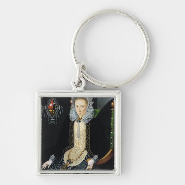 Portrait of Adriana van Nesse, 1611 Key Ring (Front)