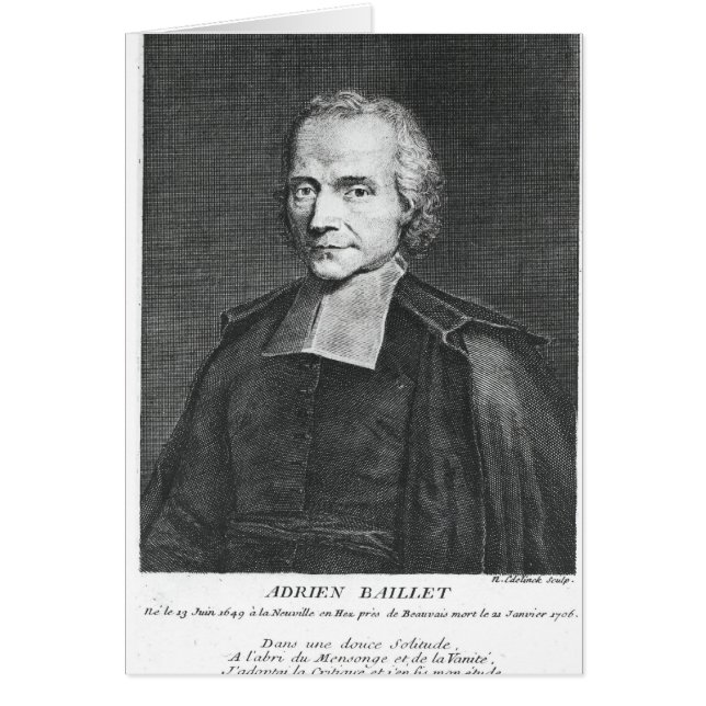 Portrait of Adrien Baillet (Front)