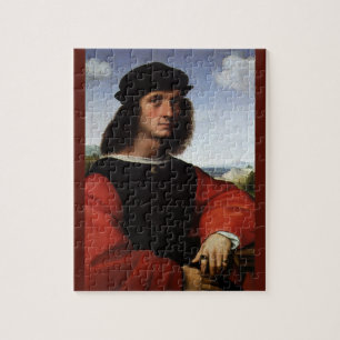 Portrait of Agnolo Doni by Raphael Sanzio Jigsaw Puzzle