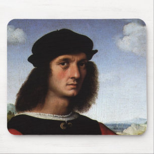 Portrait of Agnolo Doni by Raphael Sanzio Mouse Mat