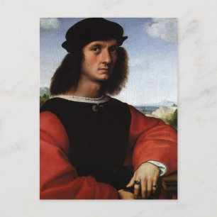 Portrait of Agnolo Doni by Raphael Sanzio Postcard