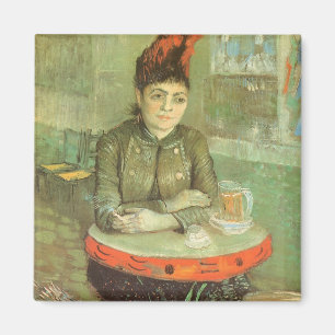 Portrait of Agostina Segatori by Vincent van Gogh Magnet