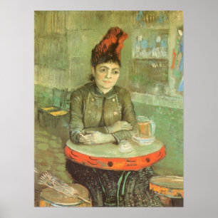 Portrait of Agostina Segatori by Vincent van Gogh Poster