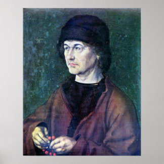 Portrait of Albrecht Durer the Elder by Durer Poster