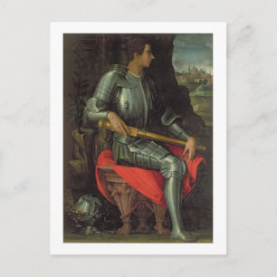 Portrait of Alessandro de' Medici, 1534 (oil on pa Postcard