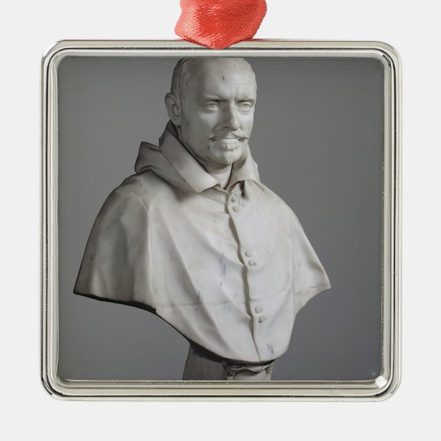 Portrait of Alessandro Metal Tree Decoration (Front)