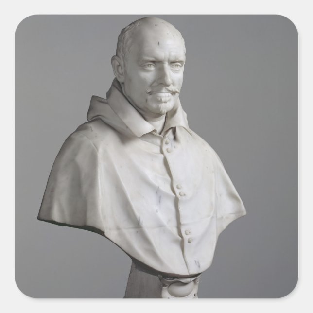 Portrait of Alessandro Square Sticker (Front)