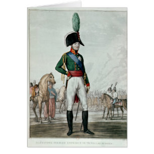 Portrait of Alexander I Pavlovich with his Army