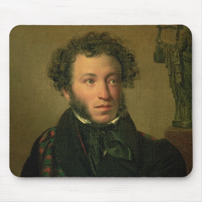 Portrait of Alexander Pushkin, 1827 Mouse Mat (Front)
