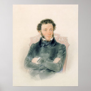 Portrait of Alexander Pushkin  1836 Poster
