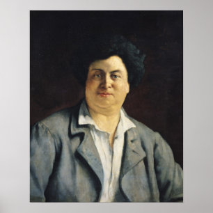 Portrait of Alexandre Dumas pere , 1878 Poster