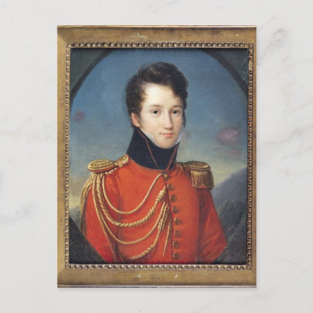 Portrait of Alfred de Vigny Postcard (Front)