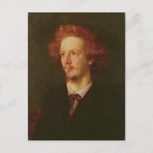 Portrait of Algernon Charles Swinburne  1867 Postcard