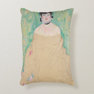 Portrait of Amalie Zuckerkandl by Gustav Klimt Decorative Cushion