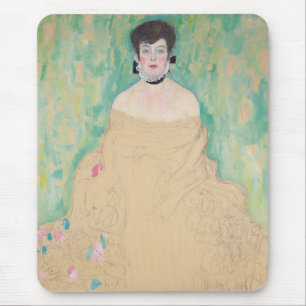 Portrait of Amalie Zuckerkandl by Gustav Klimt Mouse Mat
