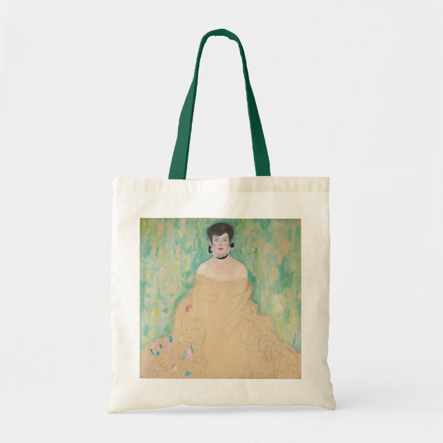 Portrait of Amalie Zuckerkandl by Gustav Klimt Tote Bag (Front)