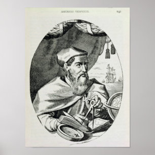Portrait of Amerigo Vespucci Poster