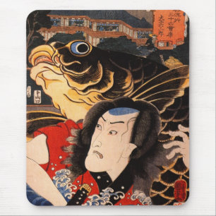 Portrait of an actor with a fish mouse mat