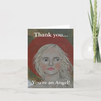 Portrait of an Angel Thank You Card