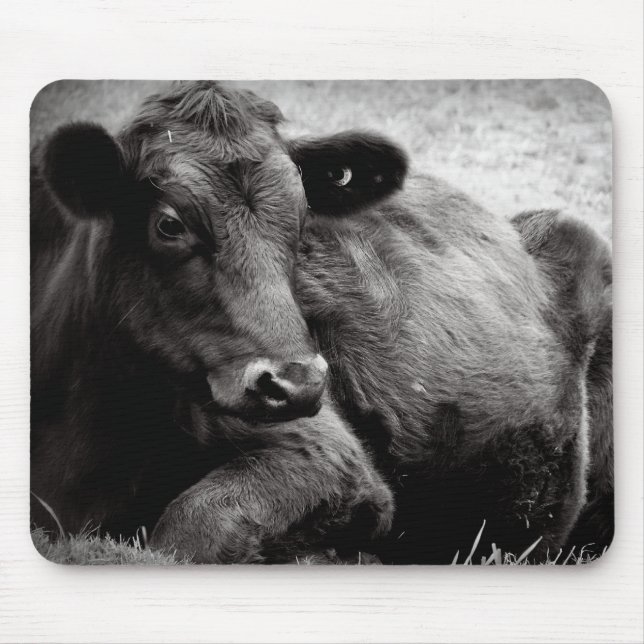 Portrait of an Angus Mouse Mat (Front)