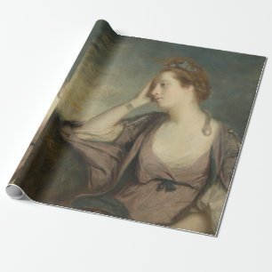 Portrait of an Annoyed Woman  Wrapping Paper