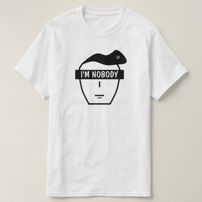 Portrait of an anonymous face (I'm Nobody) T-Shirt (Design Front)