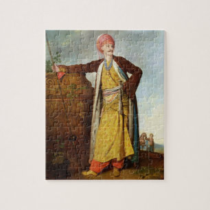 Portrait of an Armenian, 1771 (oil on canvas) Jigsaw Puzzle