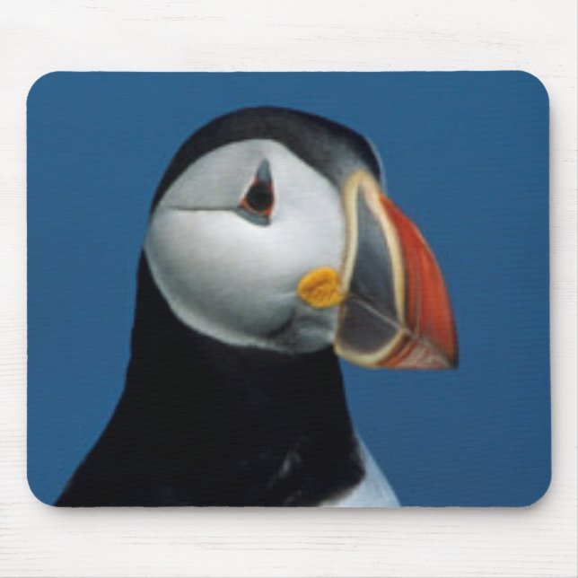Portrait of an Atlantic Puffin Mouse Mat (Front)