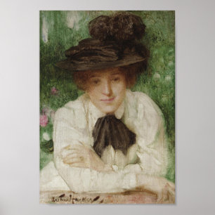 Portrait of an Edwardian Lady (Vintage Art) Poster