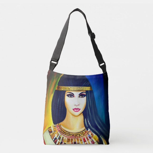 Portrait of an Egyptian Princess Crossbody Bag (Front)