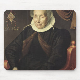 Portrait of an Elderly Woman, 1603 Mouse Mat