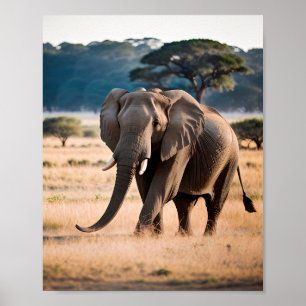 Portrait of an Elephant Poster