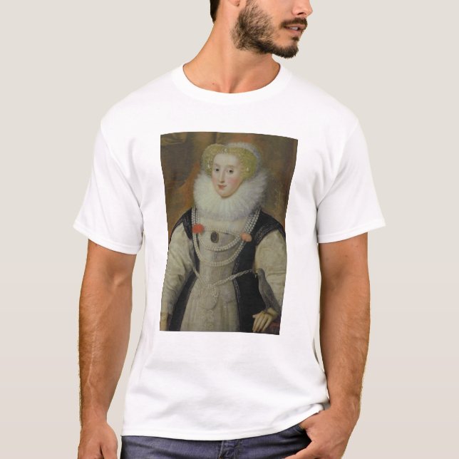Portrait of an Elizabethan Lady with a Parrot T-Shirt (Front)
