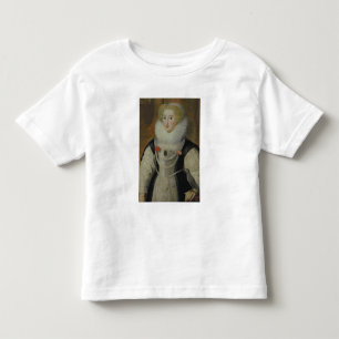 Portrait of an Elizabethan Lady with a Parrot Toddler T-Shirt