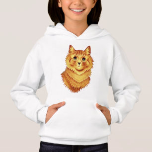 Portrait of an orange cat by Louis Wain