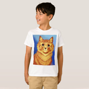 Portrait of an orange cat by Louis Wain T-Shirt